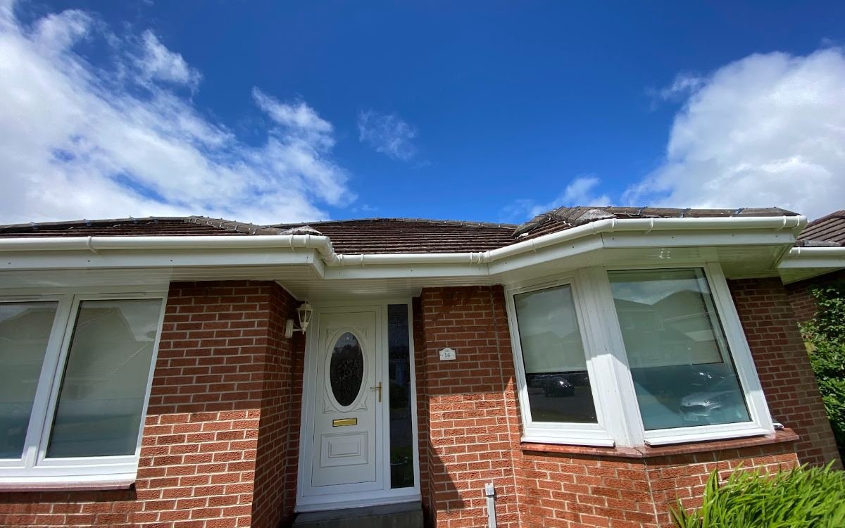 uPVC fascia and soffit cleaning in Airdrie, North Lanarkshire